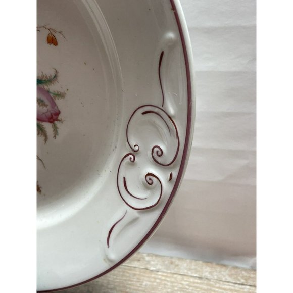 Moss Rose Ironstone 1890 - 1920 DINNER PLATE Beautiful Cottagecore Piece - Picture 5 of 12